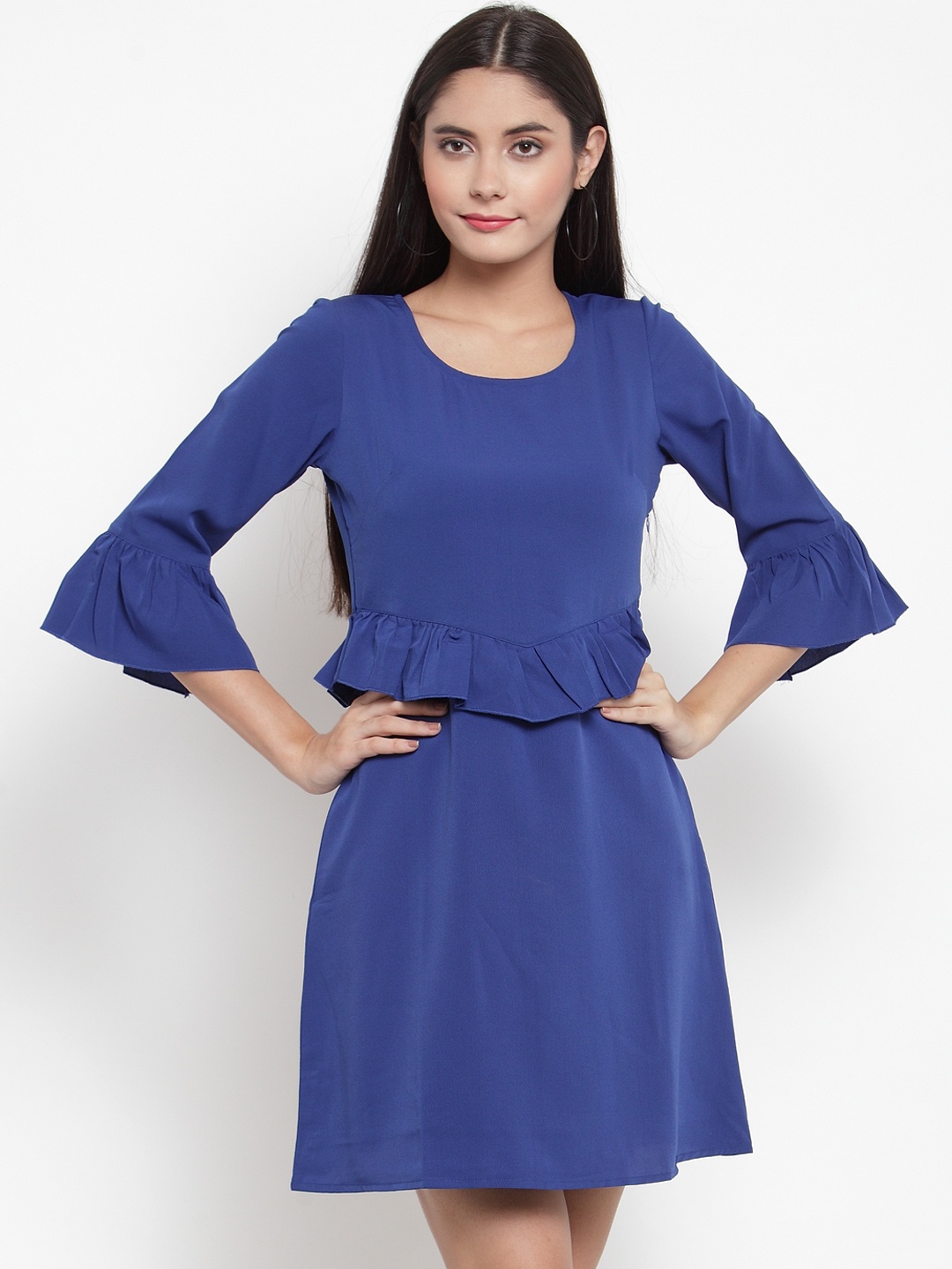 

Magnetic Designs Women Blue Fit and Flare Dress