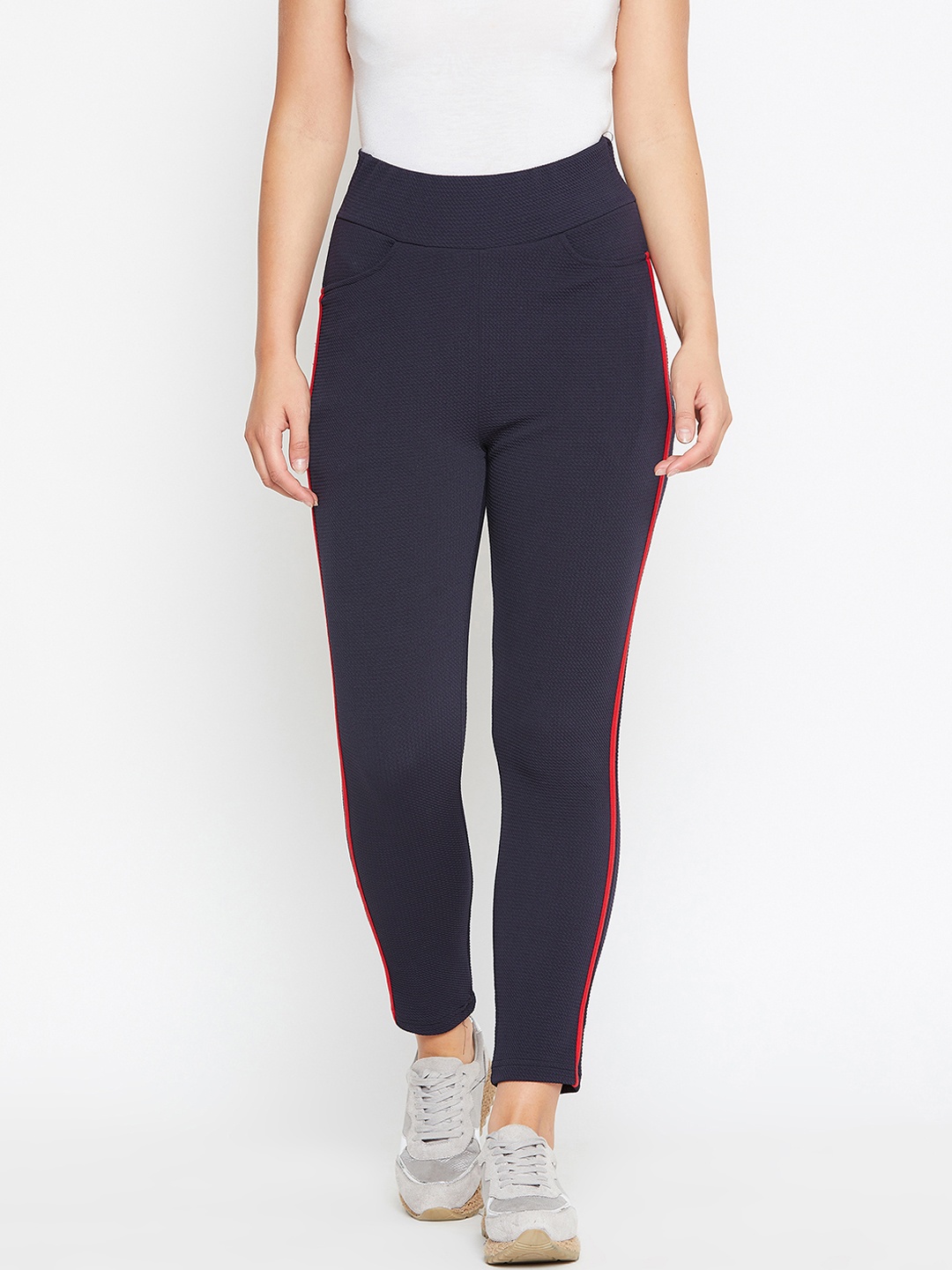 

Castle Women Navy Blue Solid Slim-Fit Jeggings
