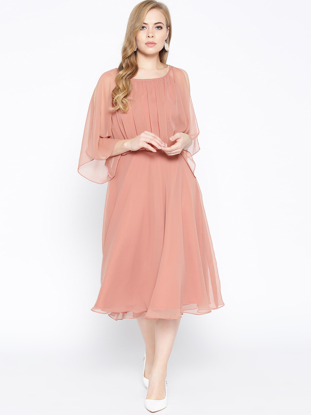 

MABISH by Sonal Jain Women Pink Blouson Dress