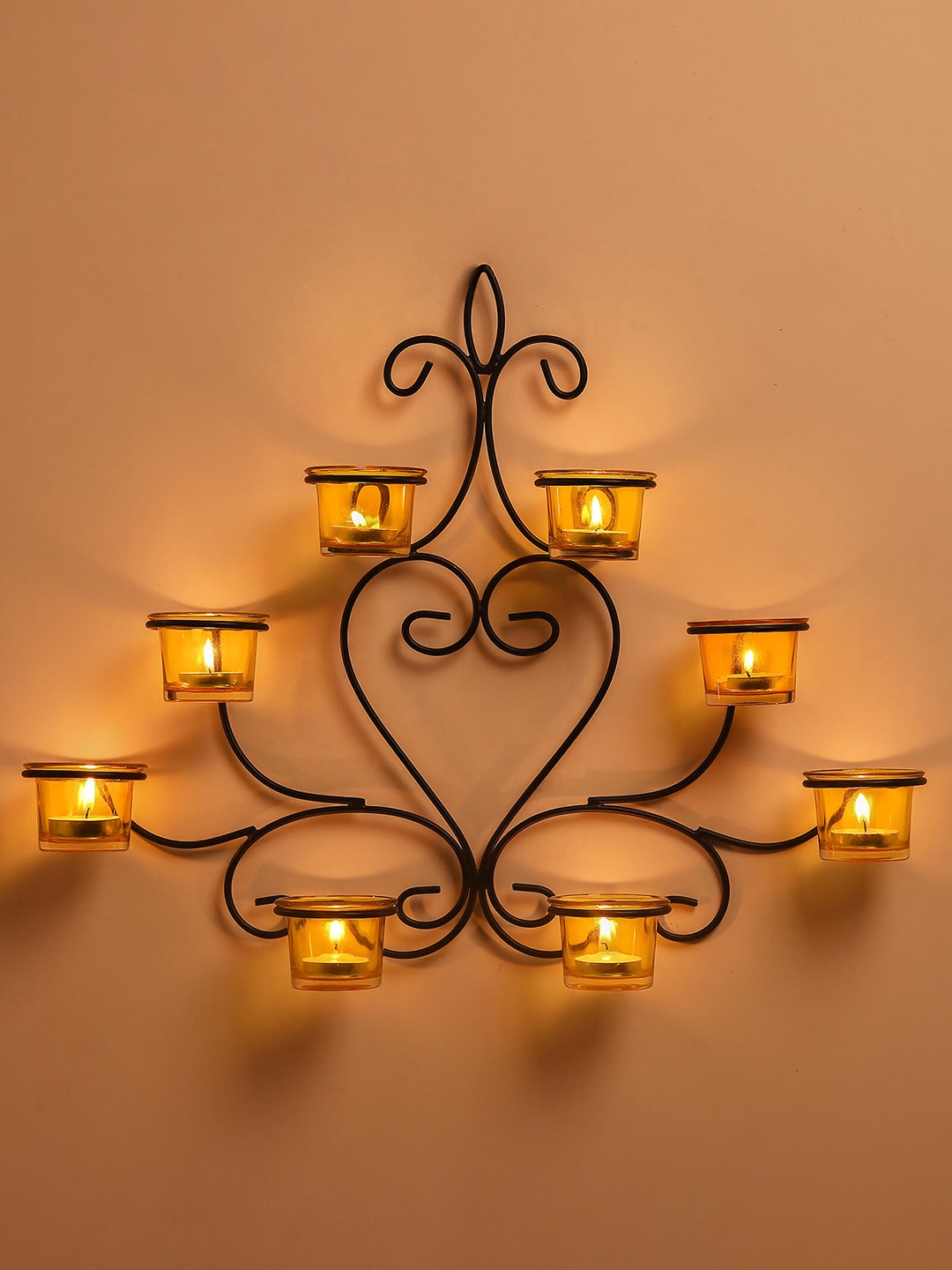 

Homesake Black & Yellow Candle Holders