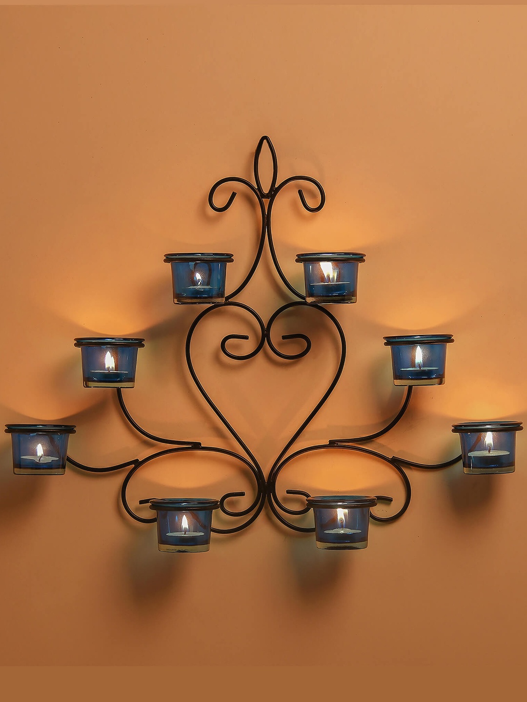 

Homesake Black & Blue Candle Holders