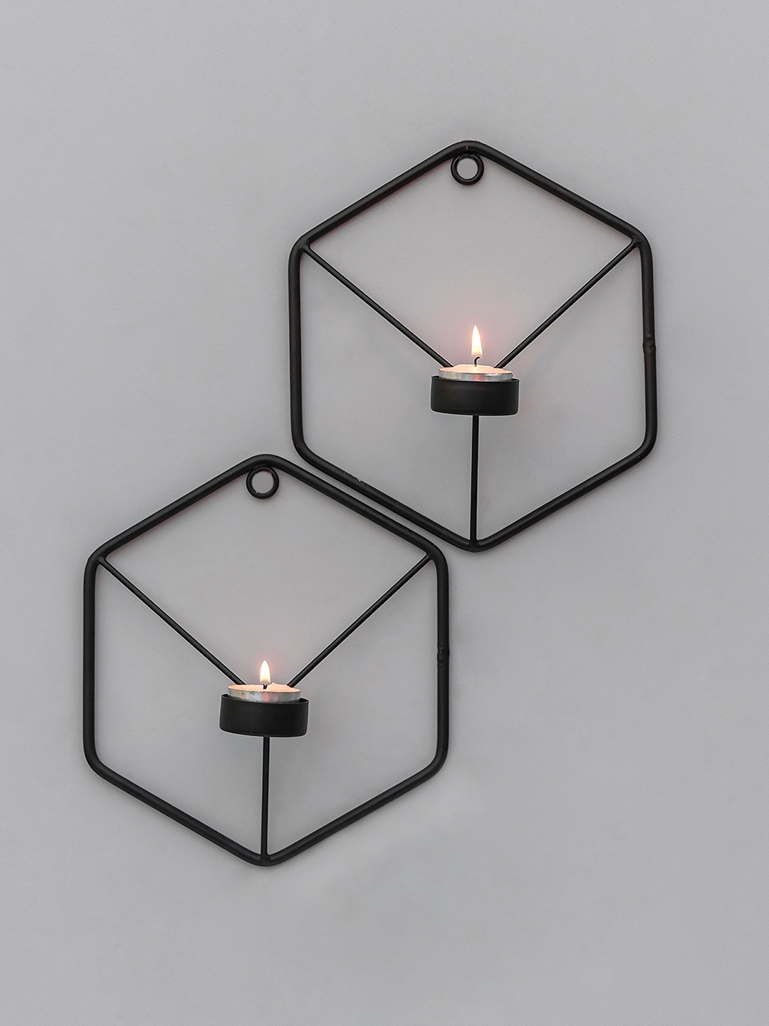 

Homesake Set of 2 Black Candle Holders