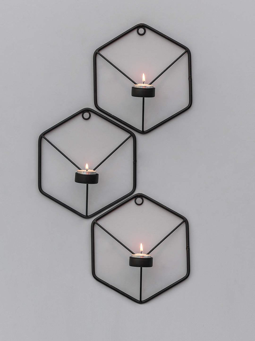 

Homesake Set of 3 Black Candle Holders