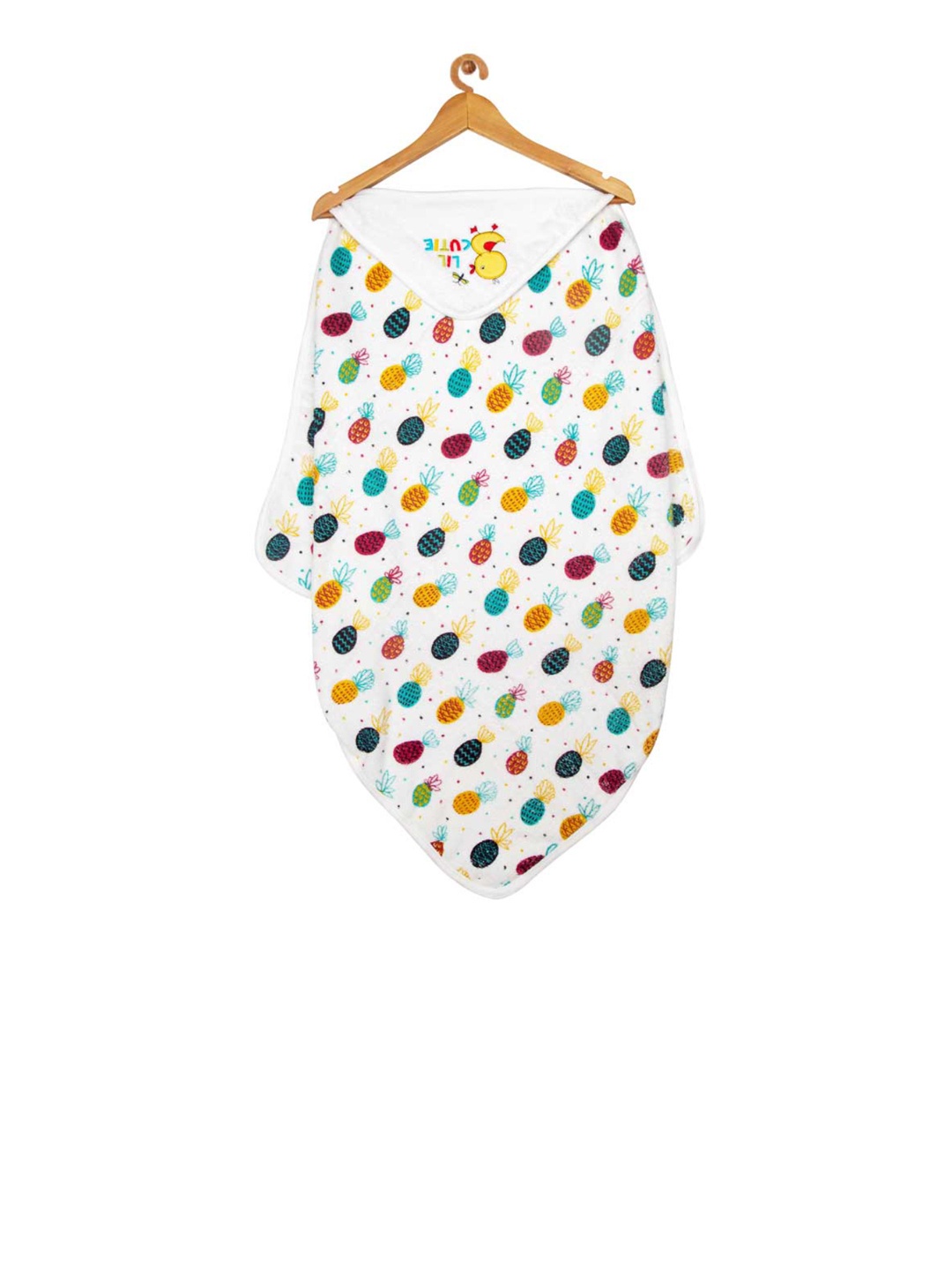 

MeeMee Kids Unisex Multicoloured Printed 233 GSM Bath Towel with Hood, Multi