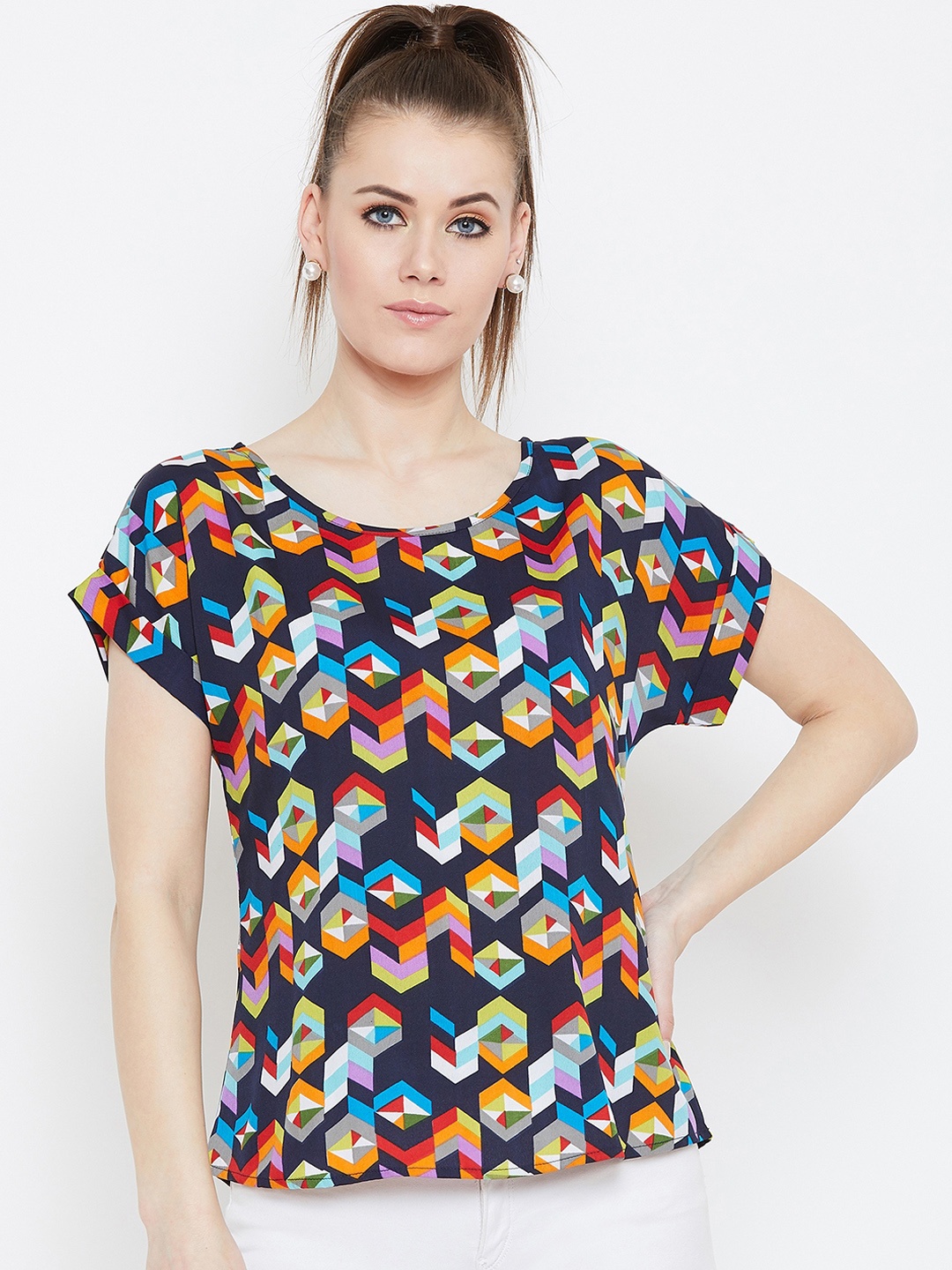 

Berrylush Women Multicoloured Printed Top, Multi