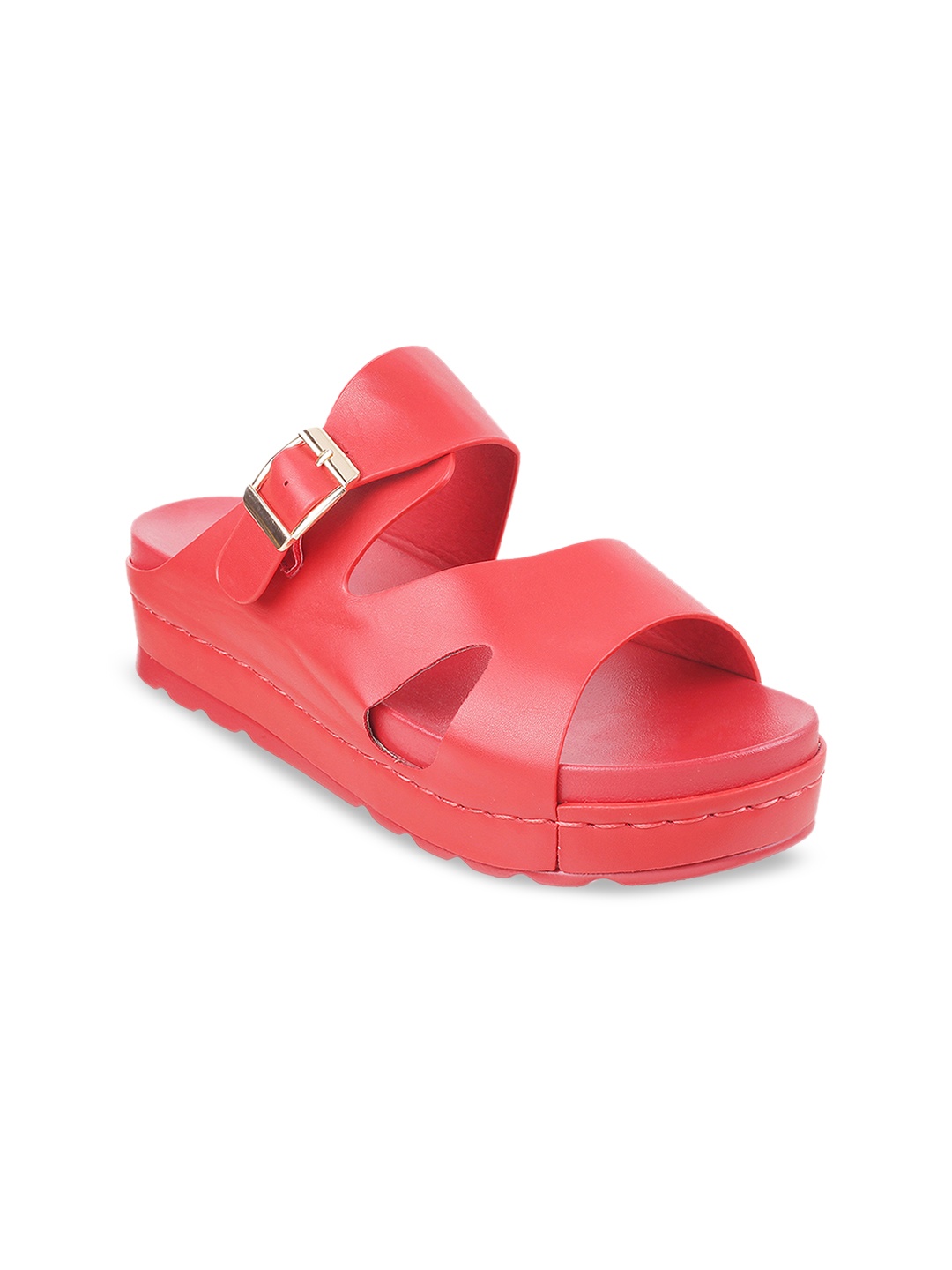

Mochi Women Red Solid Heels