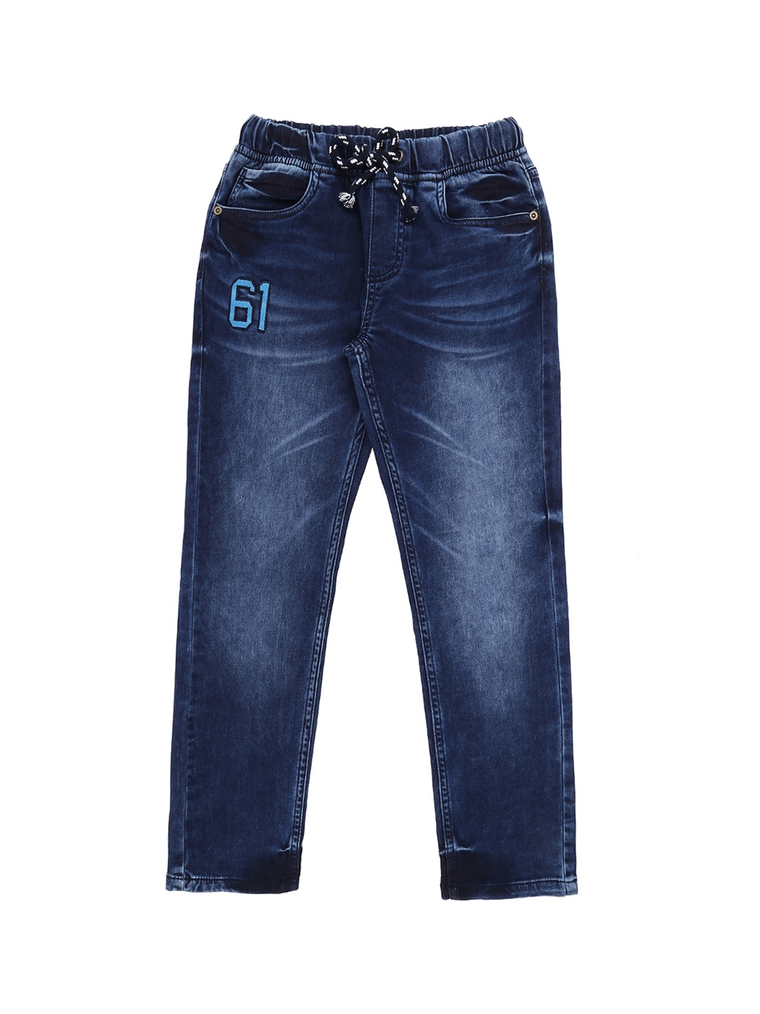 Pantaloons Junior Boys Blue Tapered Fit High-Rise Clean Look Jeans