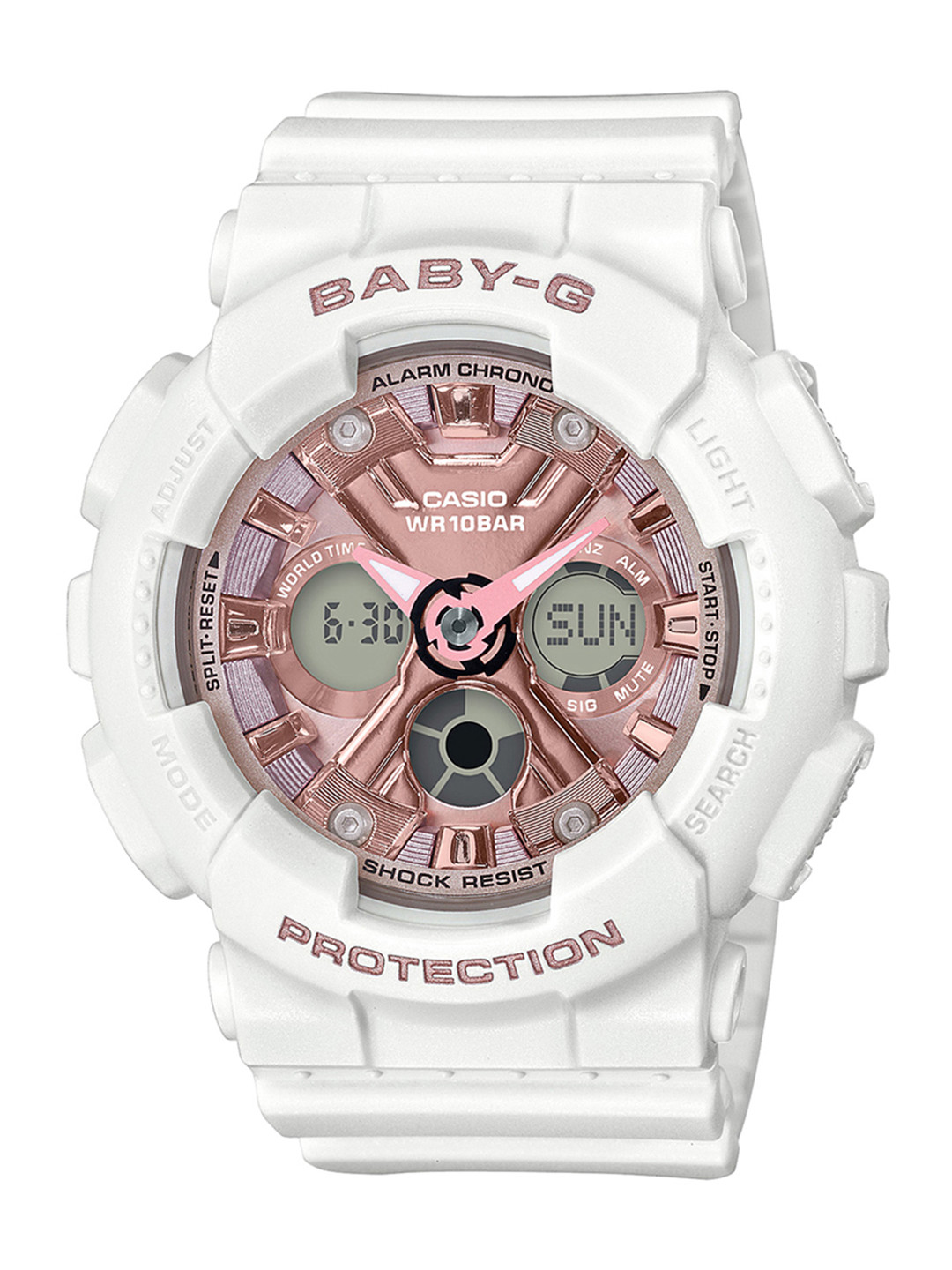 

CASIO Baby-G Women Rose Gold Analogue and Digital Watch BX168 BA-130-7A1DR