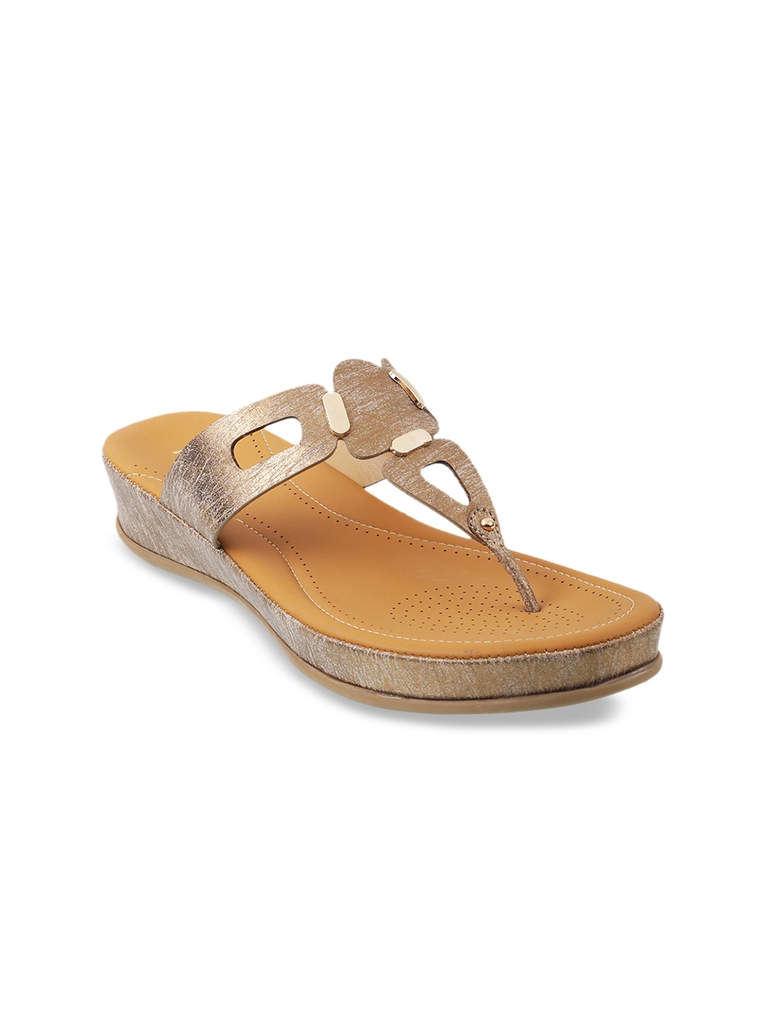 

Metro Women Brown Solid Sandals