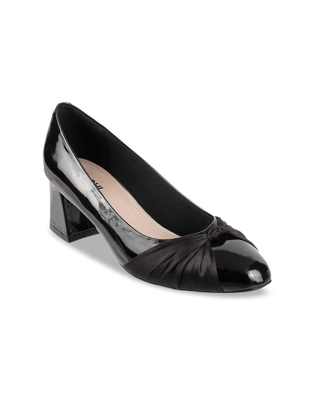 

Mochi Women Black Solid Pumps