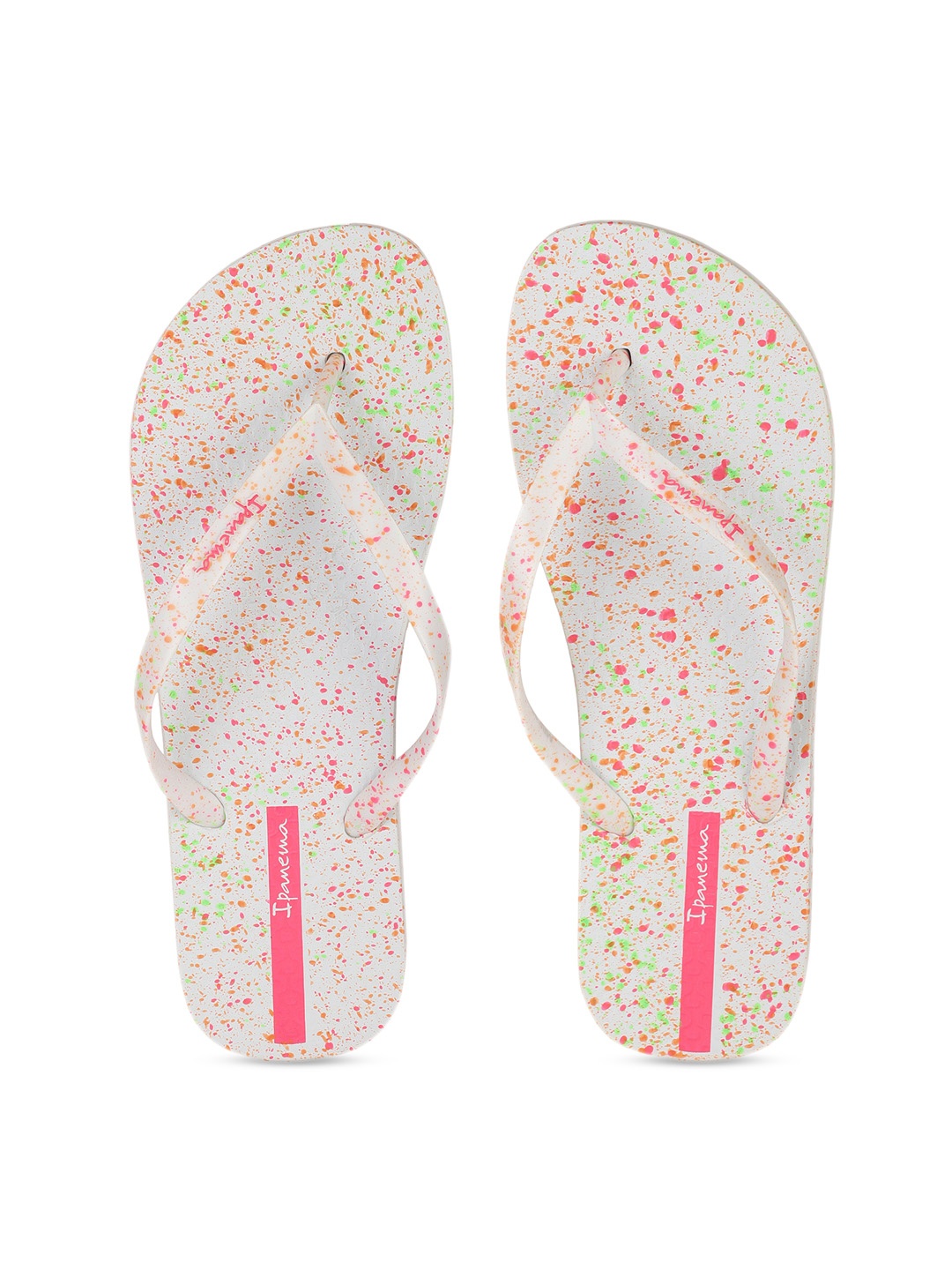

iPanema Women White Printed Thong Flip-Flops