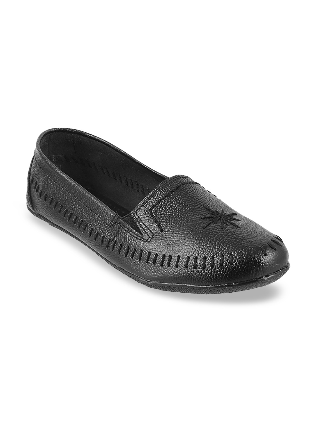 

Metro Women Black Solid Ballerinas