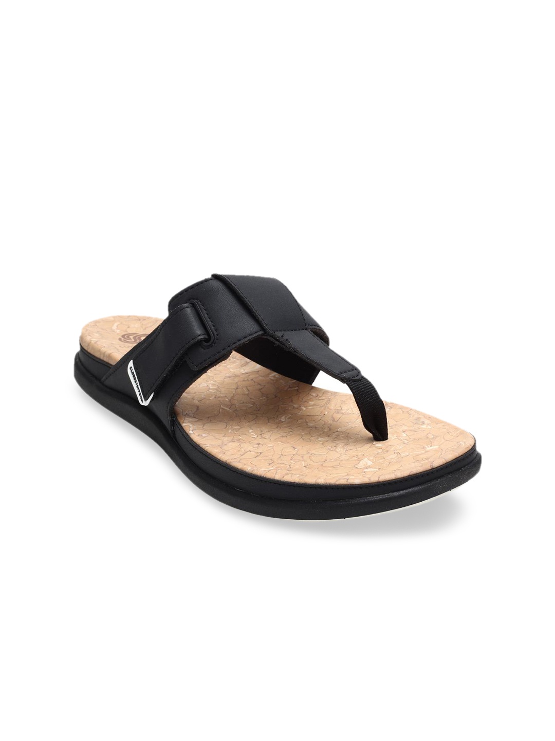 

Clarks Women Black Solid T-Strap Flats