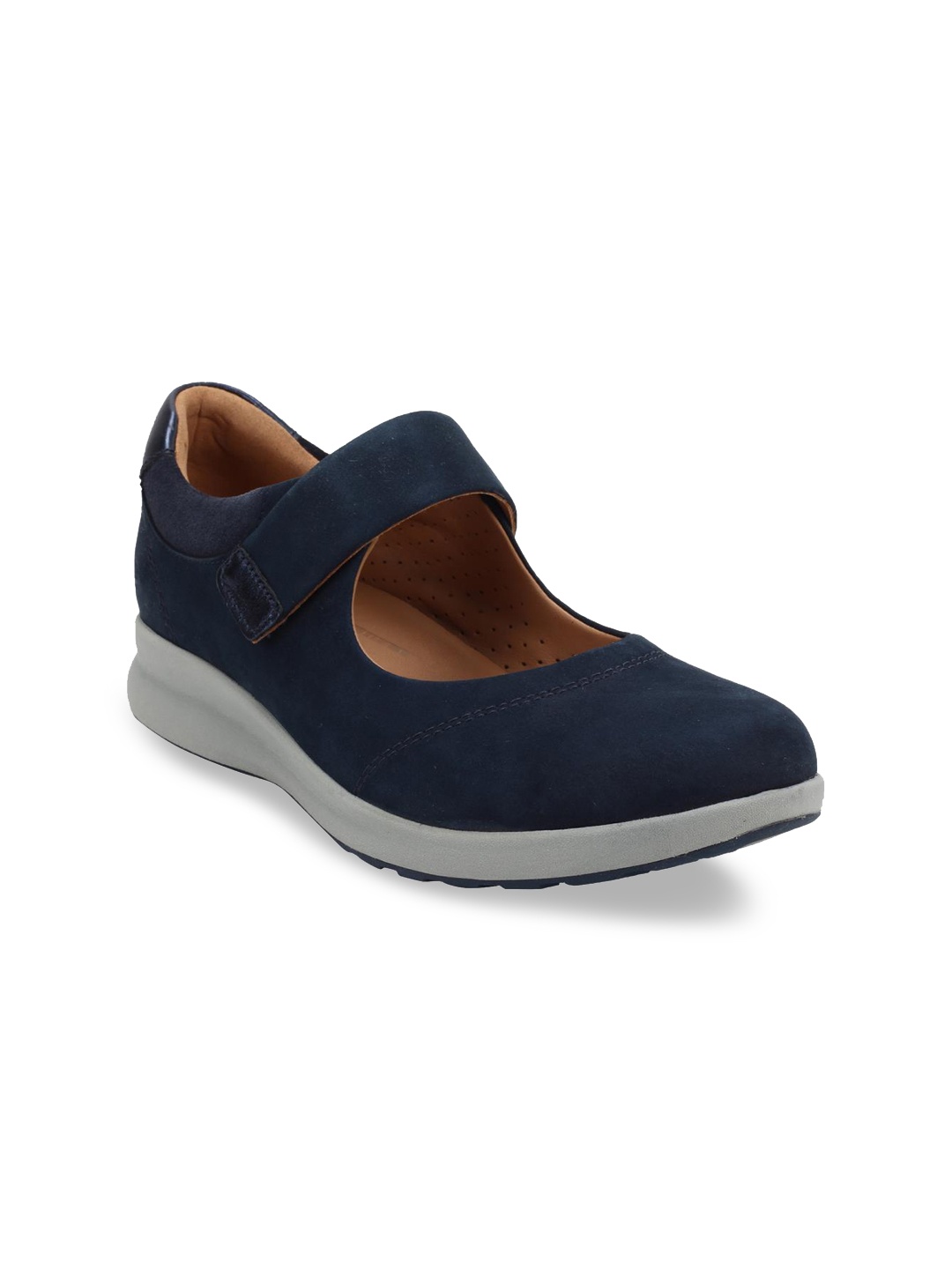 

Clarks Women Navy Blue Solid Sneakers
