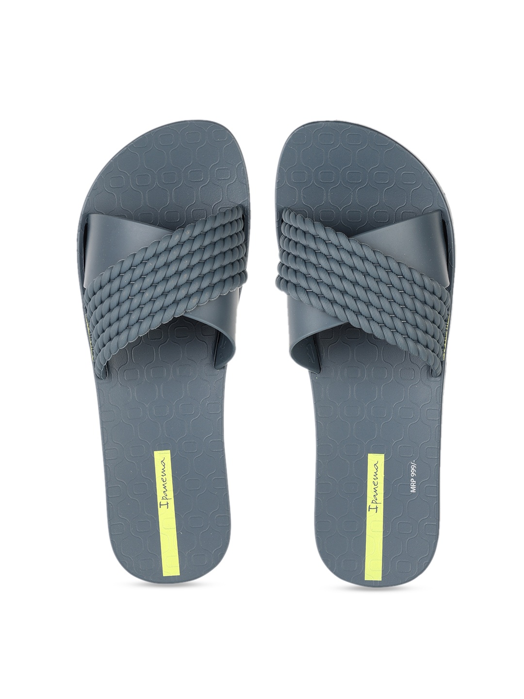 

iPanema Women Navy Blue Self Design Sliders