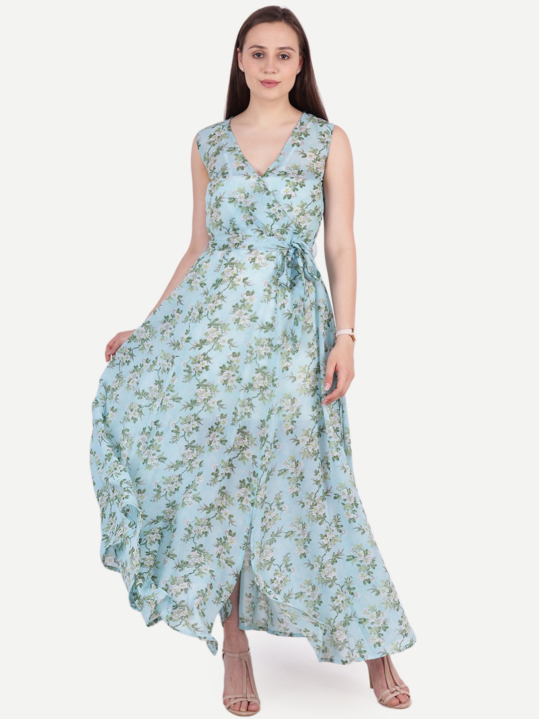 

SCORPIUS Women Blue Maxi Dress
