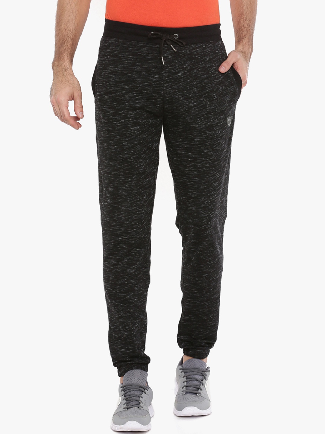 

Force NXT Men Black Solid Slim-Fit Joggers