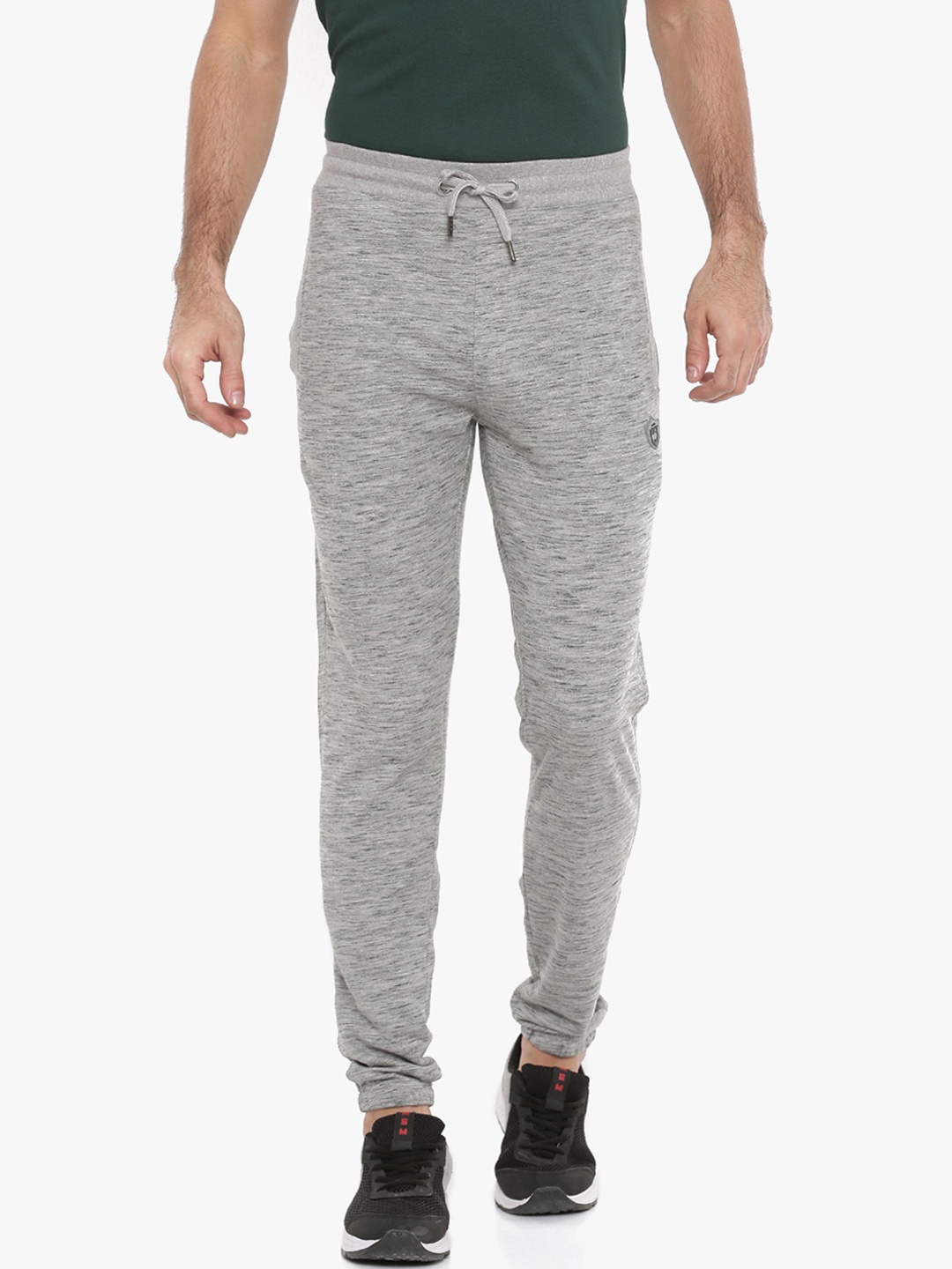 

Force NXT Men Solid Pack of 1 Super Combed Cotton Joggers, Grey melange