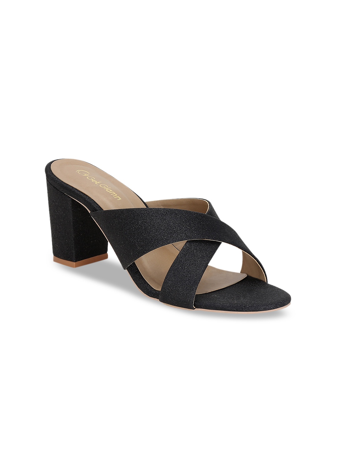 

Get Glamr Women Black Solid Mules