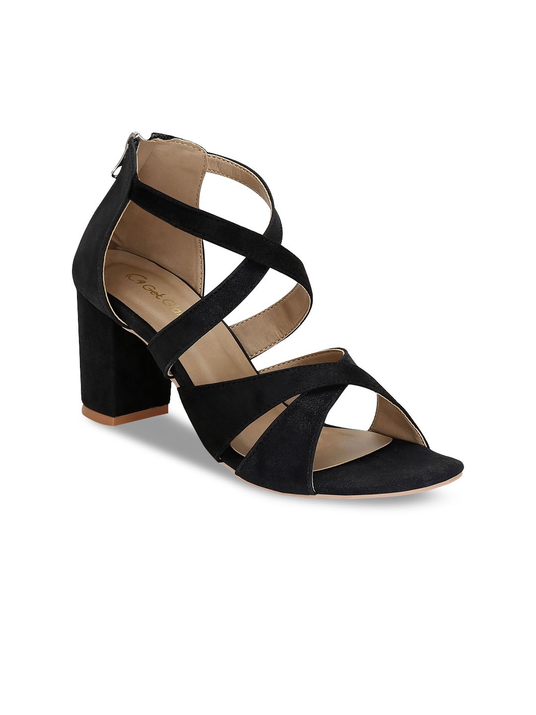 

Get Glamr Women Black Solid Heels