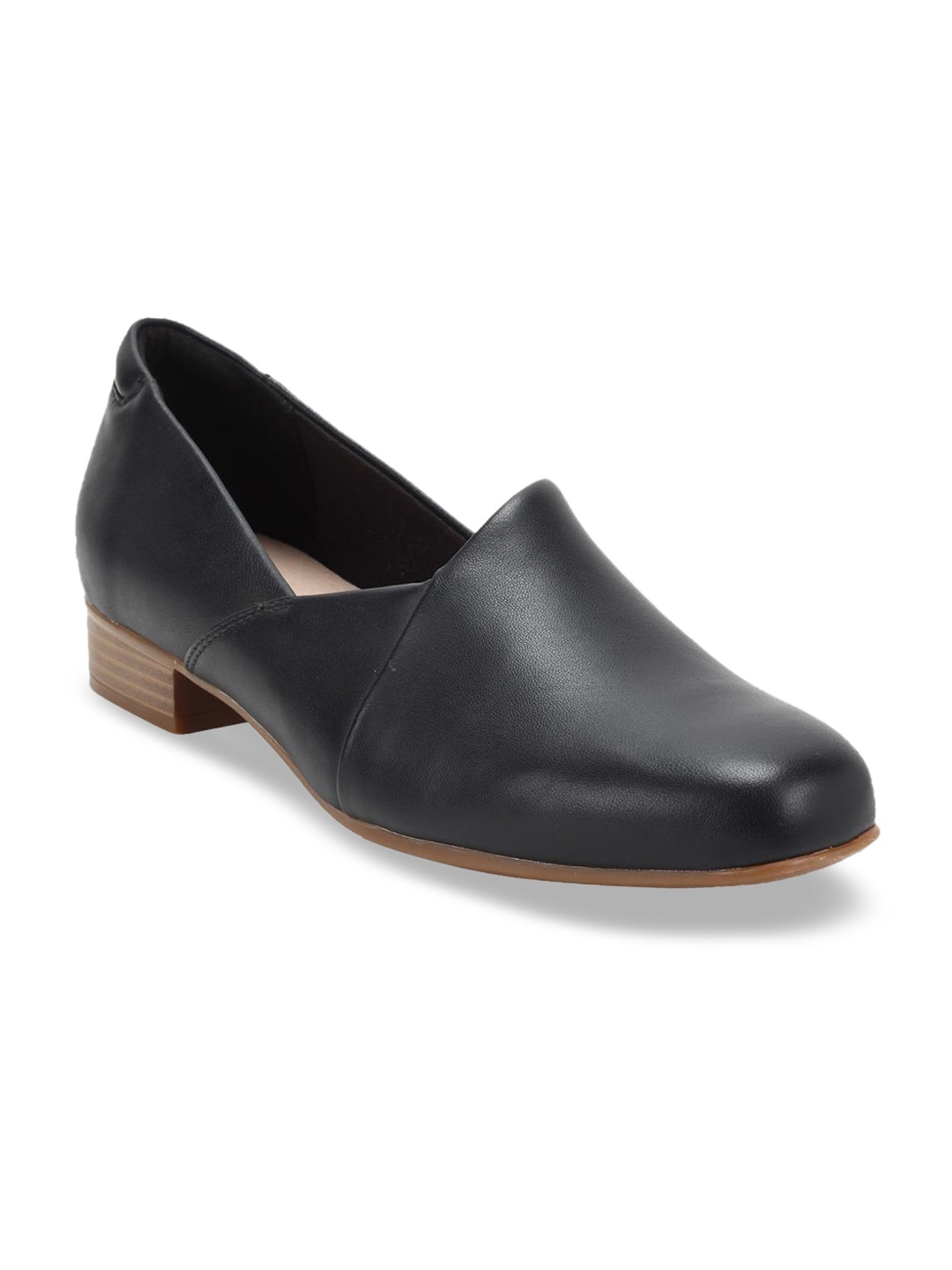 

Clarks Women Black Juliet Palm Solid Leather Pumps