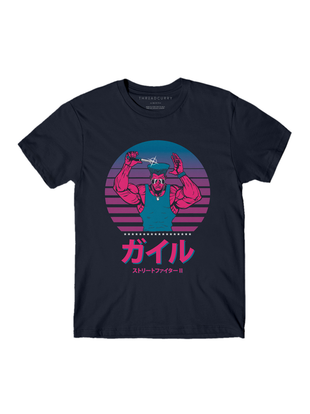 

THREADCURRY Boys Navy Blue Anime Printed T-shirt