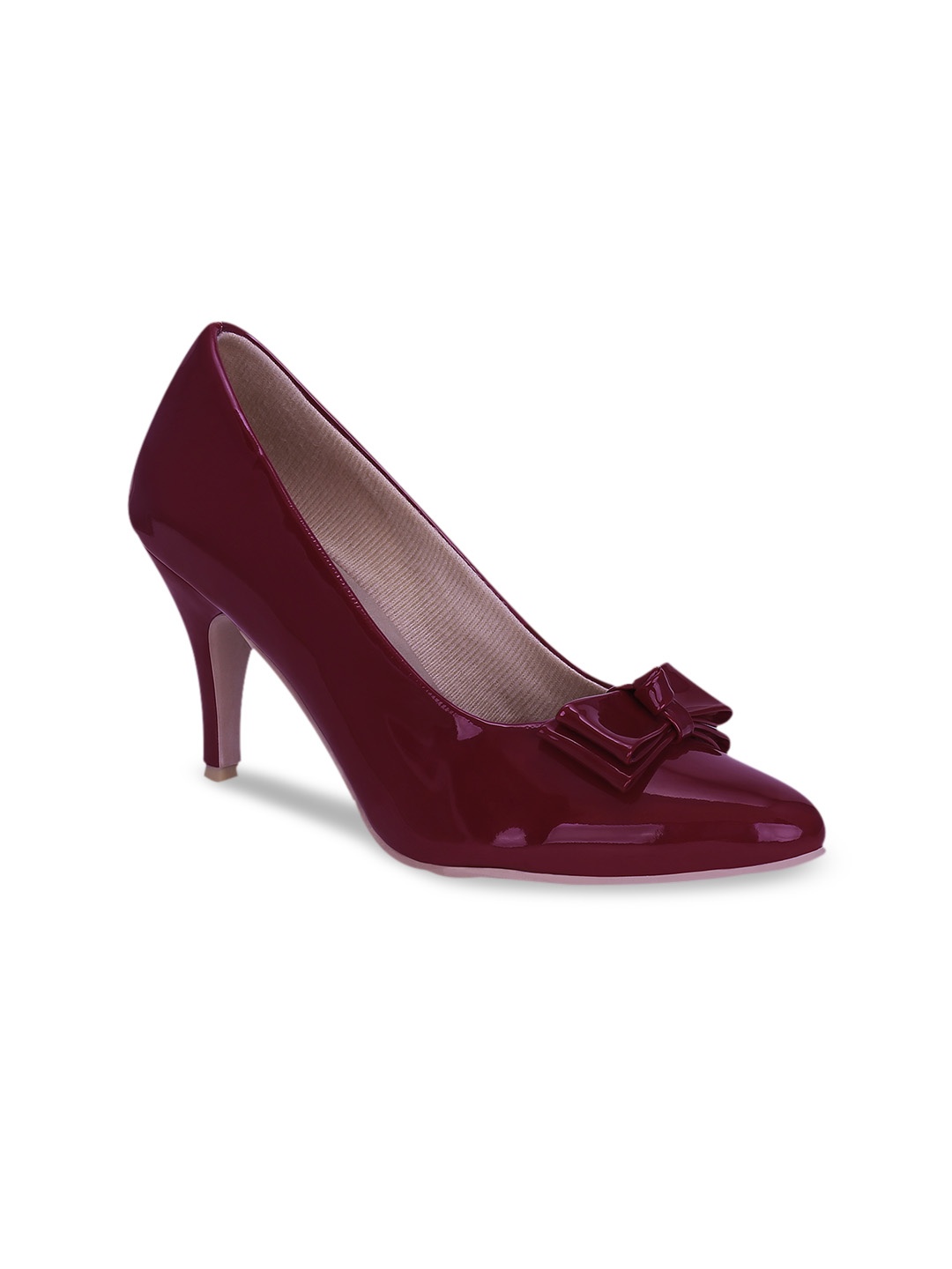 

Get Glamr Women Maroon Solid Pumps