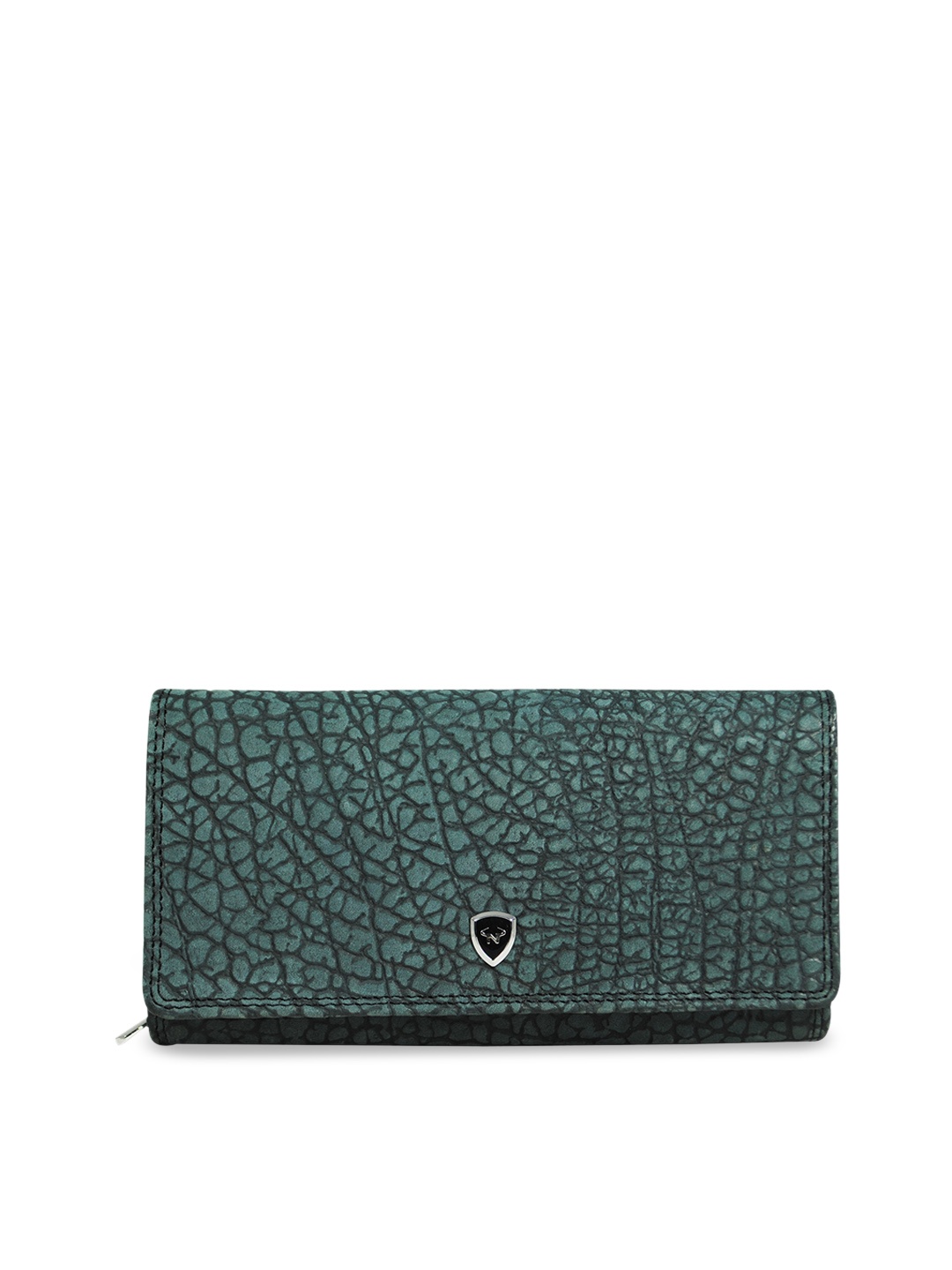 

CALFNERO Women Grey Genuine Leather Two Fold Wallet