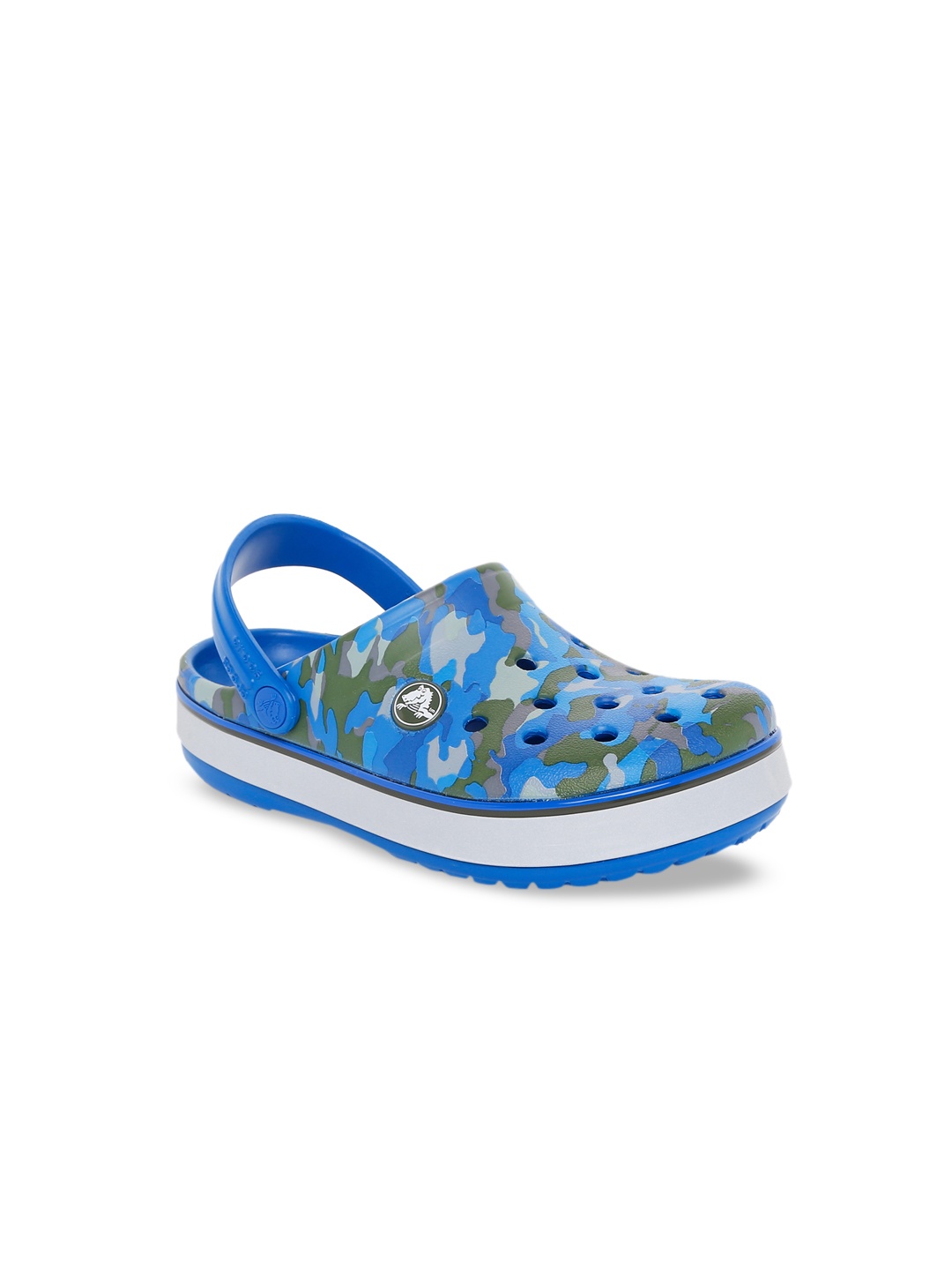 

Crocs Crocband Kids Blue Green Printed Clogs
