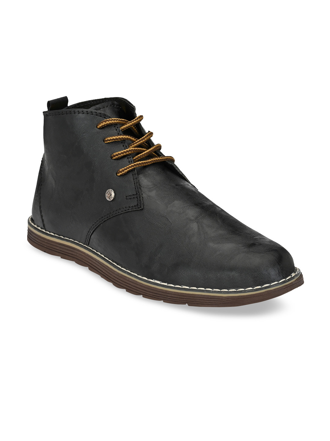 

El Paso Men Black Flat Boots