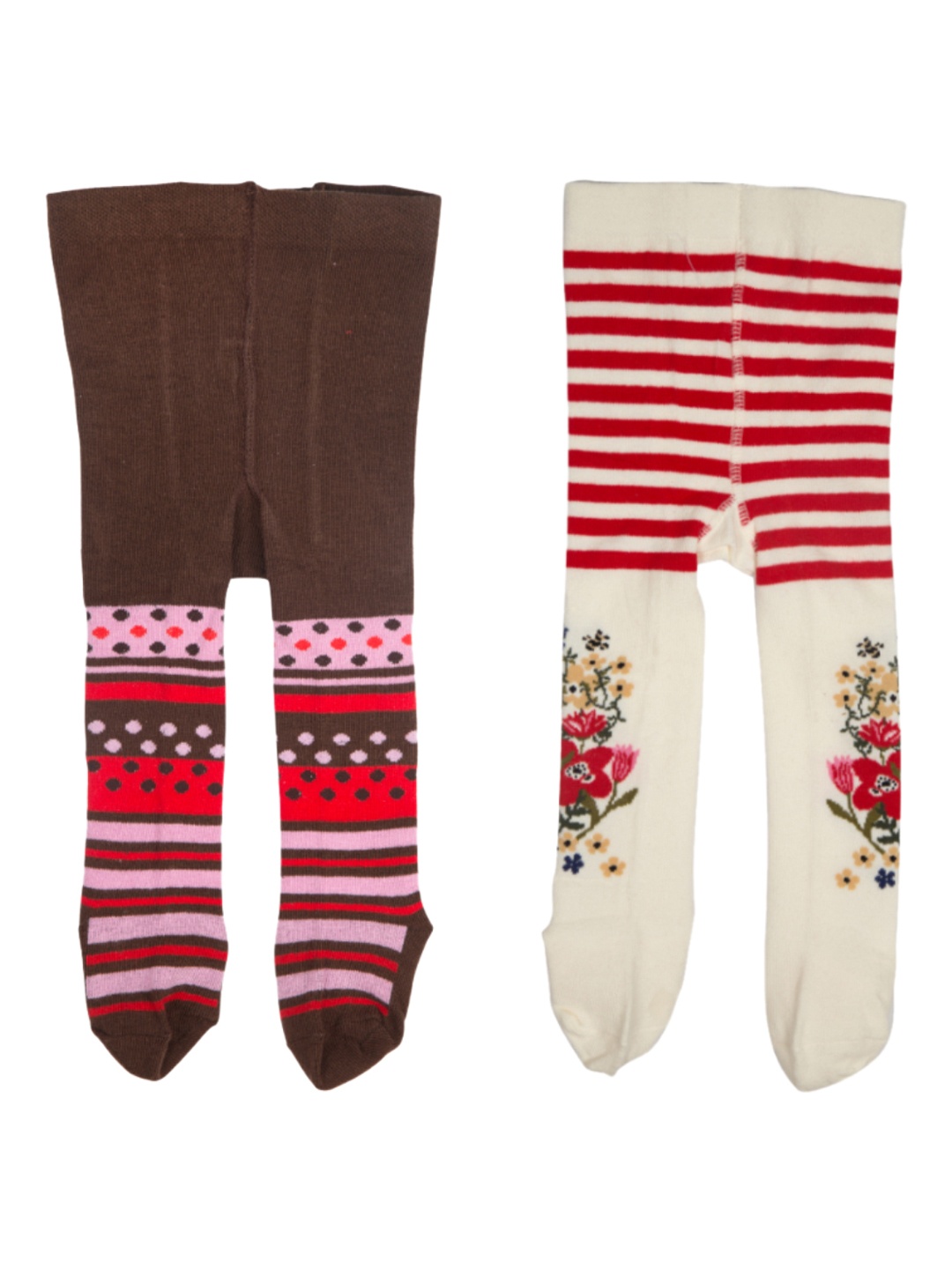 

Mee Mee Girls Pair of 2 Soft Cotton Baby Stockings, Brown