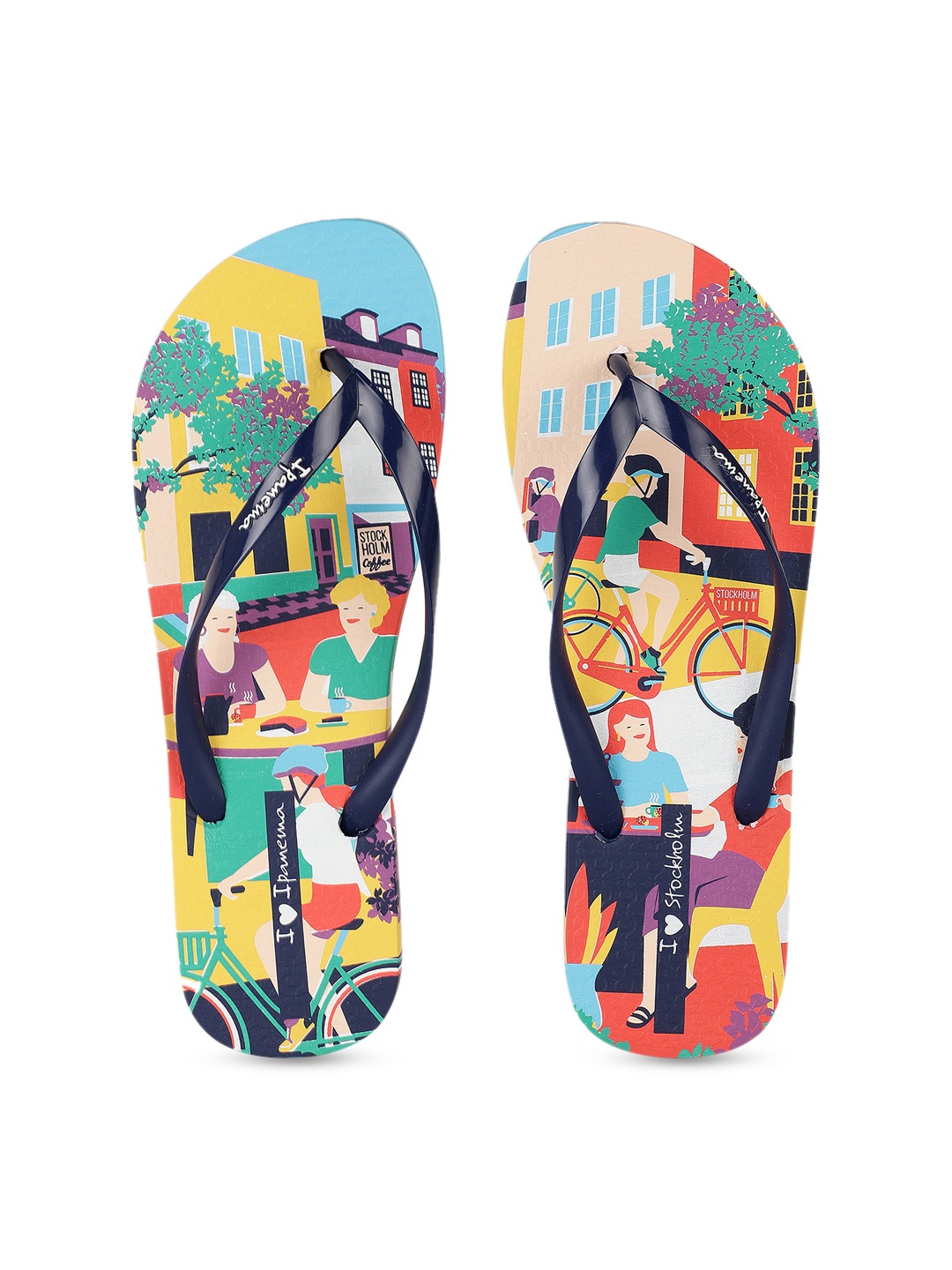 

iPanema Women Multicoloured Printed Thong Flip-Flops, Multi