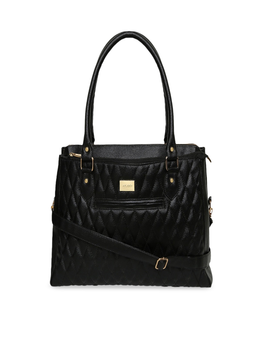 

KLEIO Quilted Mullti Utility Laptop Handbag, Black