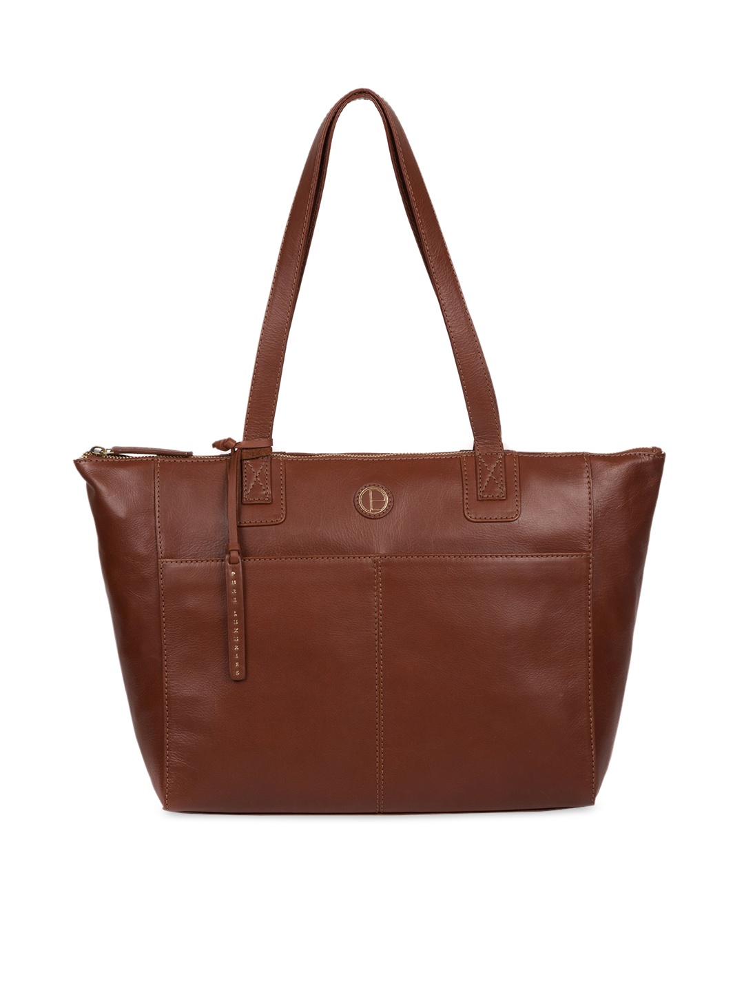 

PURE LUXURIES LONDON Women Brown Solid Genuine Leather Gwent Shoulder Bag