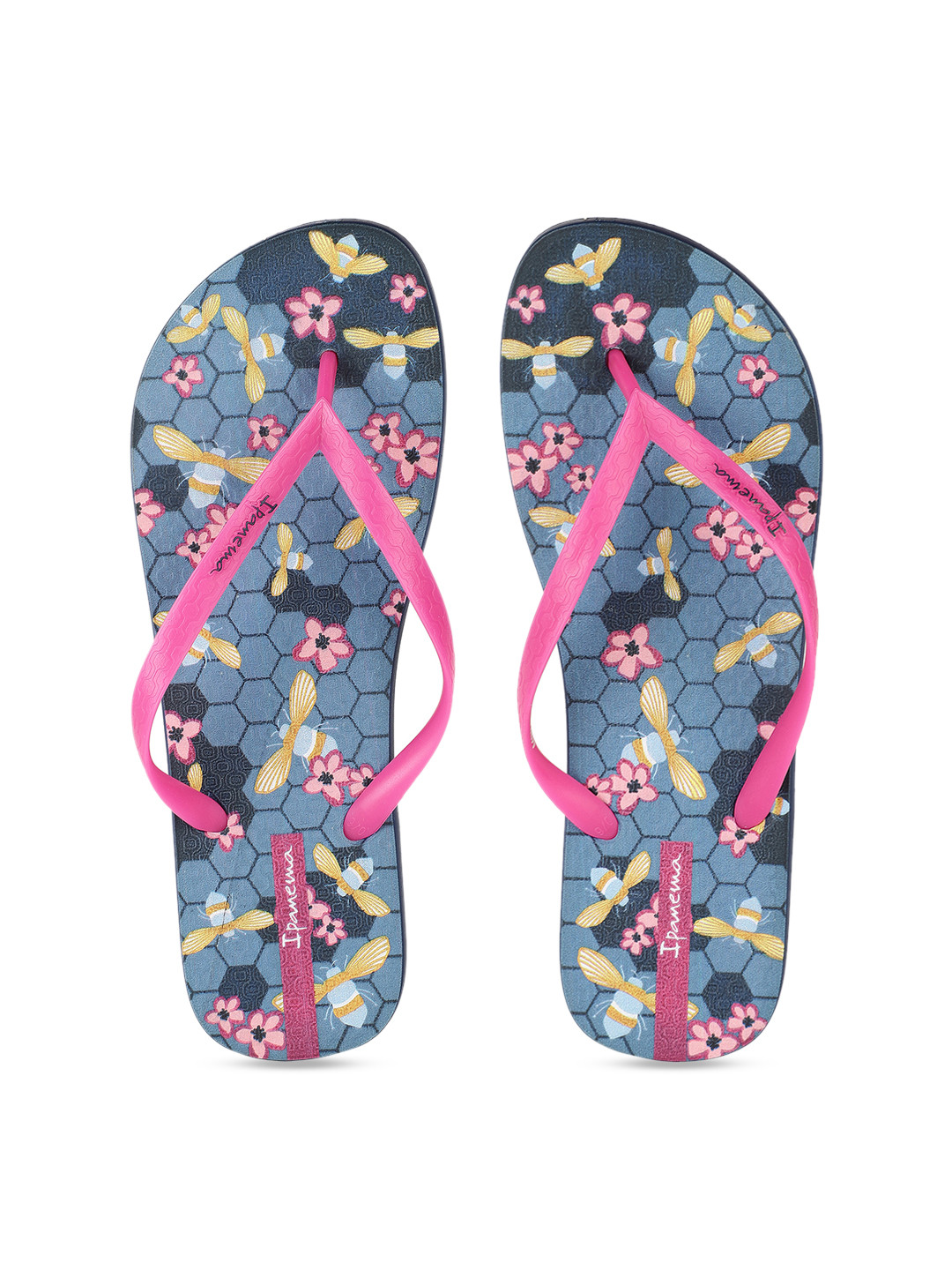 

iPanema Women Pink & Blue Printed Thong Flip-Flops