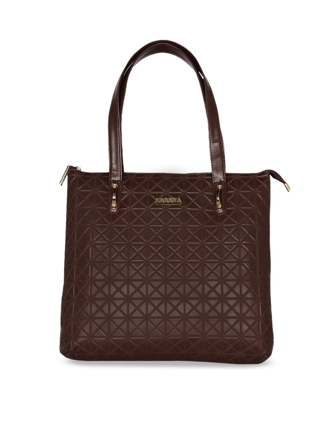ESBEDA Brown Textured Shoulder Bag