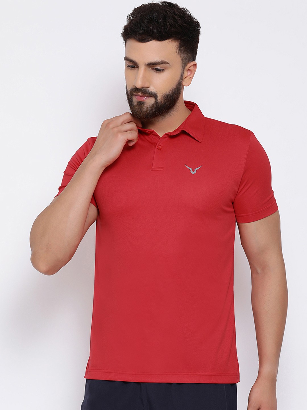

Invincible Men Classic Polo Tee, Red
