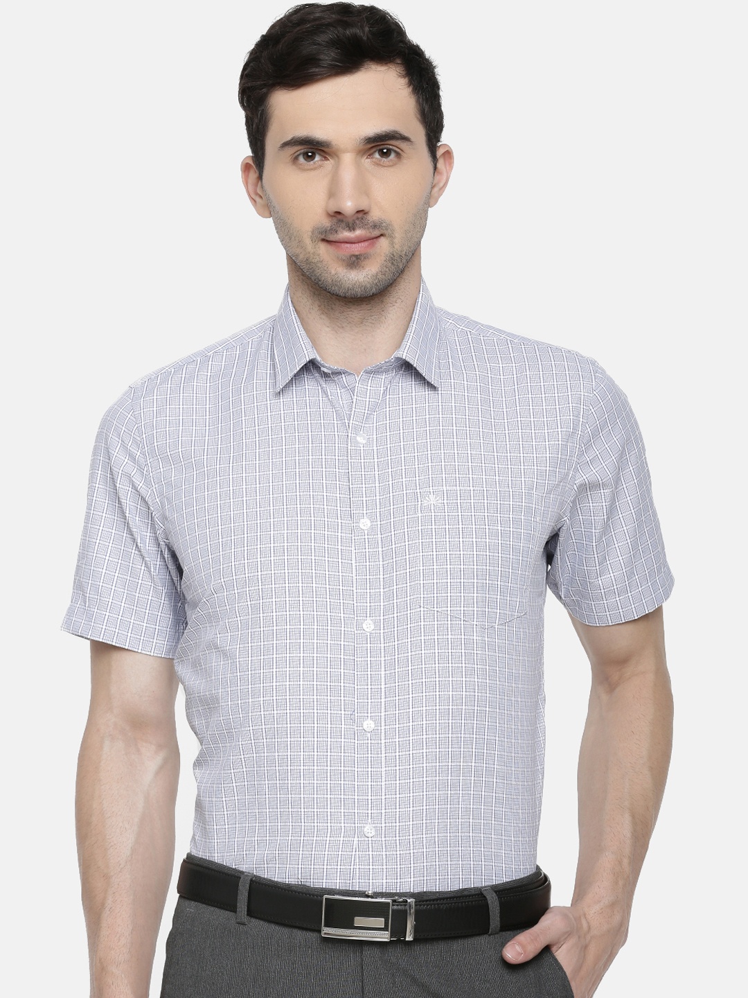

Chennis Men Purple Slim Fit Checked Formal Shirt