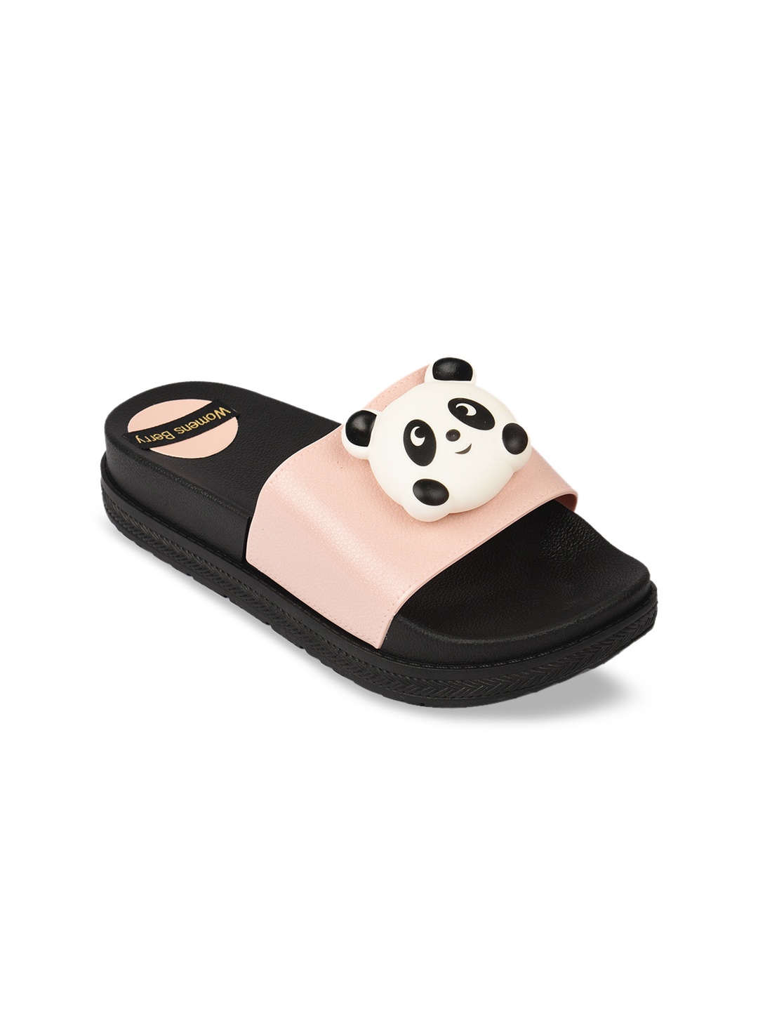 

WOMENS BERRY Women Peach-Coloured Solid Mules