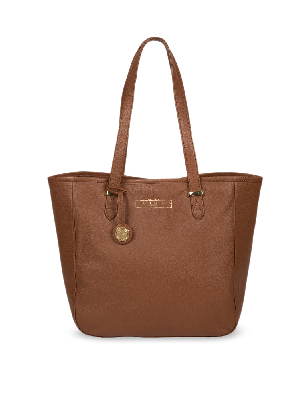 

PURE LUXURIES LONDON Women Tan Brown Solid Genuine Leather Sherwood Shoulder Bag