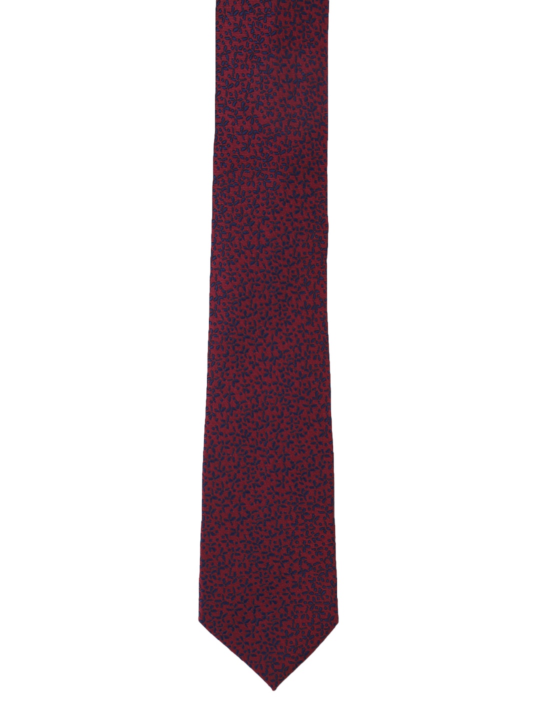 

Van Heusen Maroon & Blue Woven Design Broad Tie