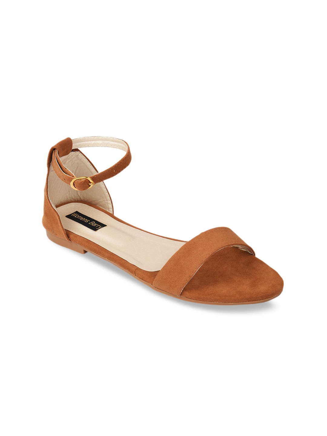 

WOMENS BERRY Women Tan Brown Solid Open Toe Flats