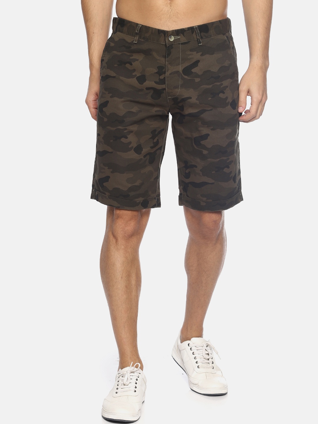 

IVOC Men Multicoloured Printed Slim Fit Regular Shorts, Multi