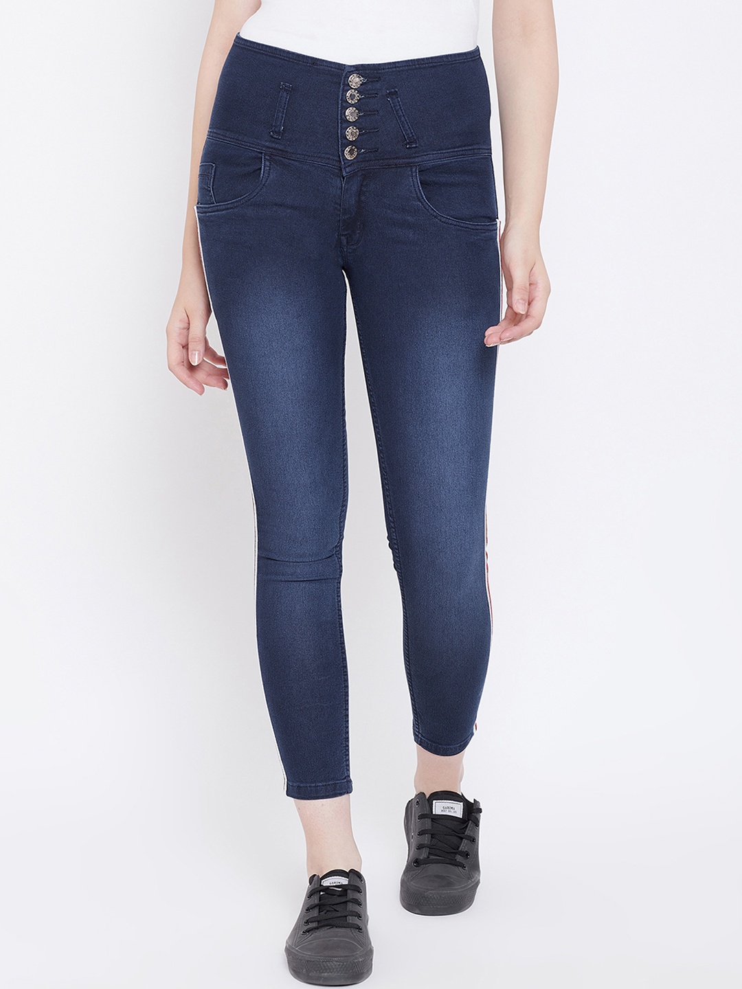 

Nifty Women Blue Slim Fit High-Rise Clean Look Stretchable Jeans