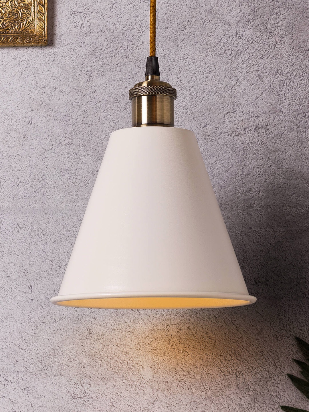 

Homesake White Solid Handcrafted Hanging Light