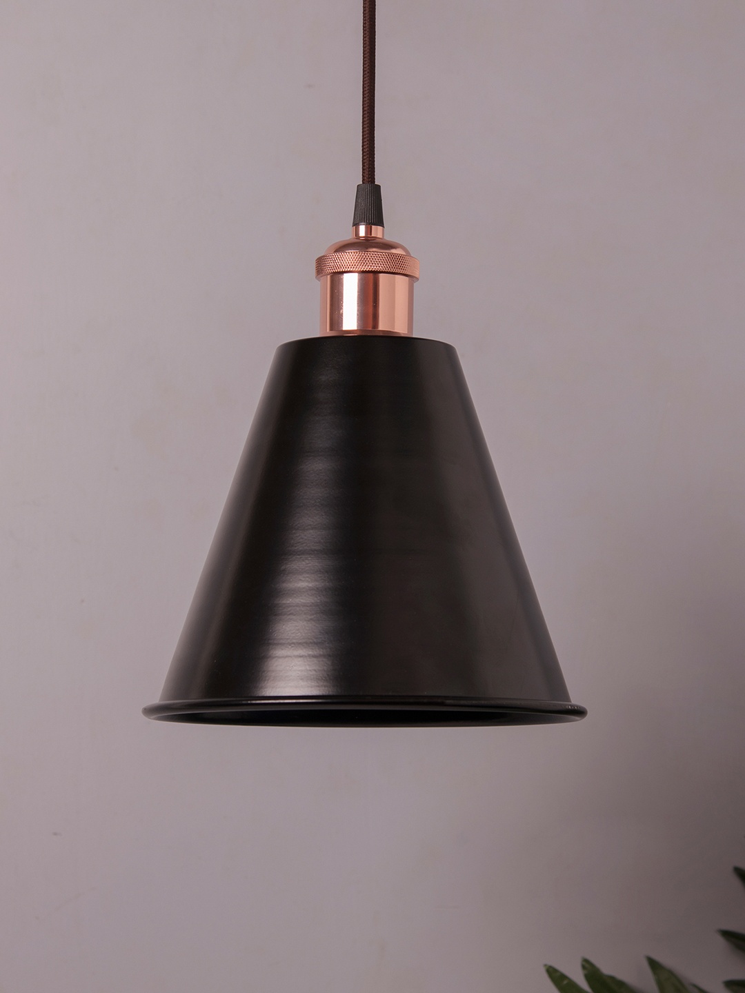 

Homesake Black Solid Handcrafted Cone Hanging Light