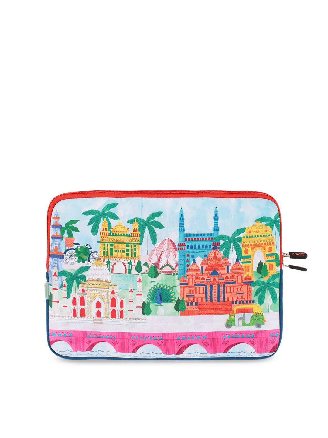 

Chumbak Unisex Multicoloured Printed Laptop Sleeve, Multi