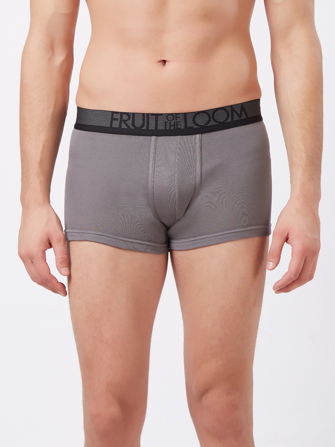 Fruit of the loom Men Grey Solid Trunks MTR08-A1S4