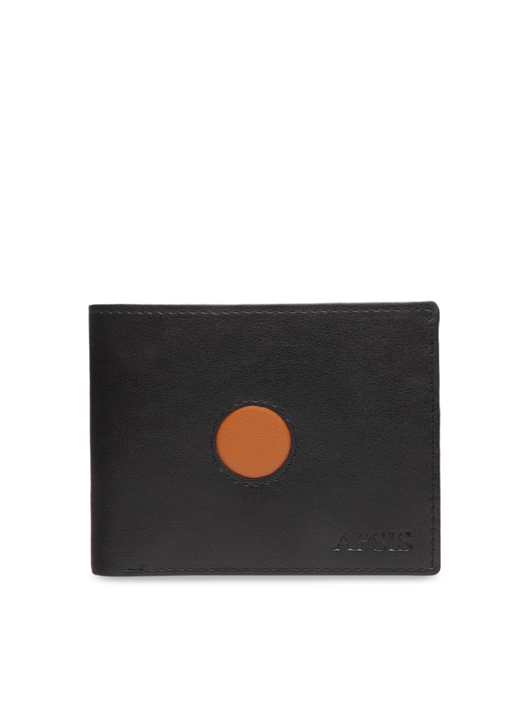 

Apsis Men Black Solid Two Fold Wallet