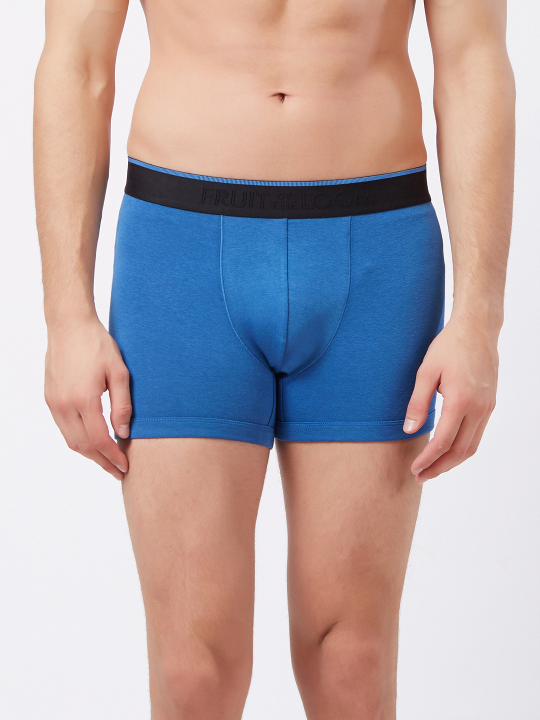 

Fruit of the loom Men Blue Solid Trunks MTR09-A1S1